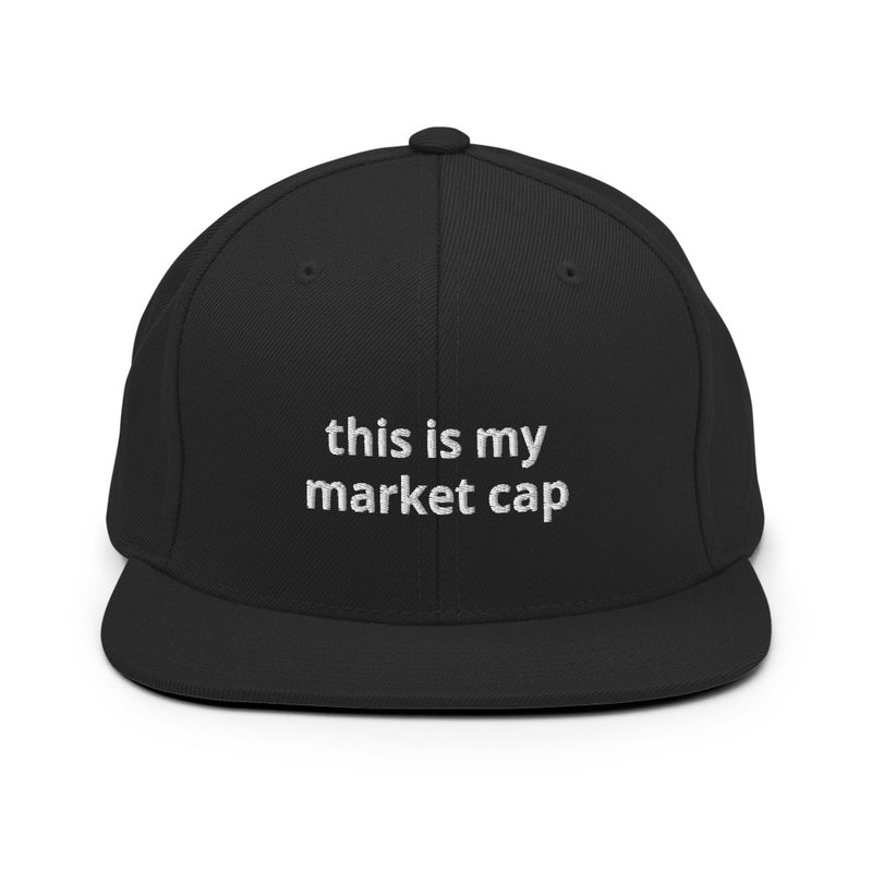 Market Cap Snapback Hat