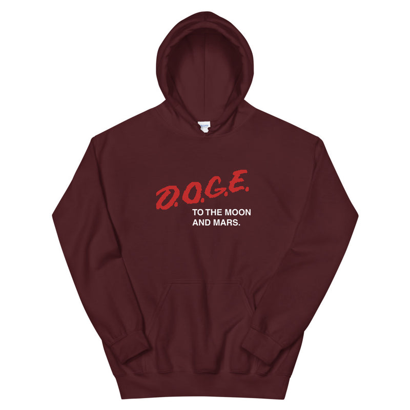 Doge To the Moon and Mars DARE Hoodie
